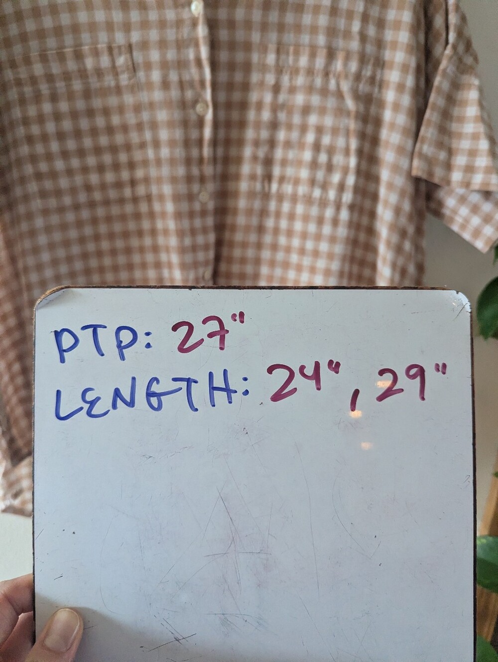 Oversized Madewell Gingham Top - Picture 8 of 8